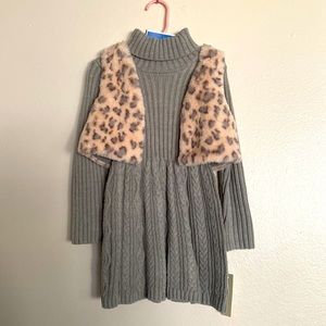 Rachel Zoe sweater dress with vest